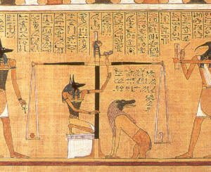 Portion of ''The Book of the Dead'' of Henefer - scribe to Seti I (Pharaoh of the XIXth Dynasty)