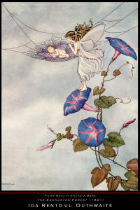 Fine Art Poster sample showing an image from the illustrations to ''The Enchanted Forest'' (1921), illustrated by Ida Rentoul Outhwaite