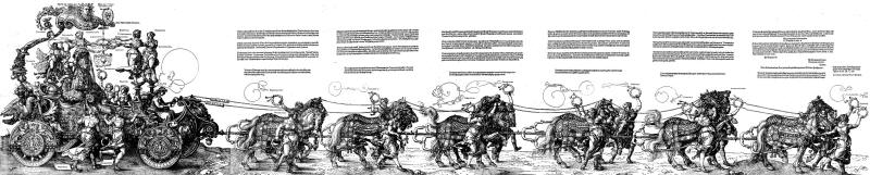 Albrecht Durer - ''Great Triumphal Chariot of Maximilian I''