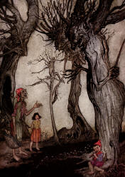 Arthur Rackham - 'The Trees and the Axe' from ''Aesop's Fables'' (1912)
