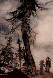 Arthur Rackham - 'The Fir Tree and the Bramble' from ''Aesop's Fables'' (1912)