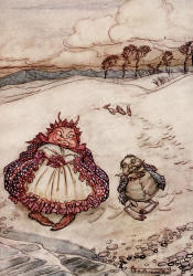 Arthur Rackham - 'The Crab and his Mother' from ''Aesop's Fables'' (1912)
