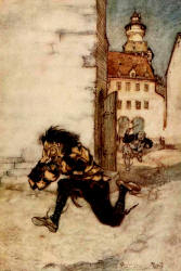 Arthur Rackham - colour illustration for 'The Little Peasant' from the 1909 Edition of ''The Fairy Tales of the Brothers Grimm''