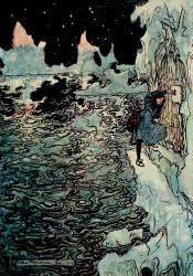 Arthur Rackham - one of two colour illustrations for 'The Seven Ravens' from the 1909 Edition of ''The Fairy Tales of the Brothers Grimm''