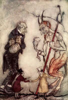 Arthur Rackham's '... Old Scratch has got his own at last, hey?' from the 1915 Edition of ''A Christmas Carol''