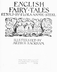 Title Page for ''English Fairy Tales'' (1918), illustrated by Arthur Rackham