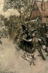 Arthur Rackham - one of two colour illustrations for 'The Nurse's Story' from ''The Ingoldsby Legends'' (1907)