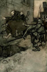 Arthur Rackham - colour illustration for 'Grey Dolphin' from ''The Ingoldsby Legends'' (1907)