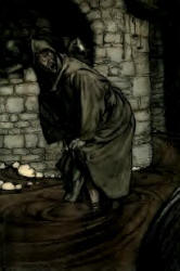 Arthur Rackham - one of two colour illustration for 'A Lay of St Dunstan' from ''The Ingoldsby Legends'' (1907)
