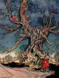 Arthur Rackham - 'Major Andre's Tree' from ''The Legend of Sleepy Hollow'' (1928)