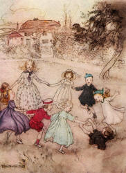 Arthur Rackham - 'Ring a ring o' roses' from ''Mother Goose: The Old Nursery Rhymes'' (1913)
