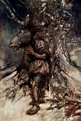Arthur Rackham - 'I will sing, that they shall hear I am not afraid' from Shakespeare's ''A Midsummer-Night's Dream'' (1908)