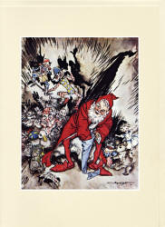 Greeting Card sample showing an Arthur Rackham illustration from ''The Night Before Christmas'' (1931)