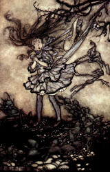 Arthur Rackham - 'They will certainly mischief you' from ''Peter Pan in Kensignton Gardens'' (1906)