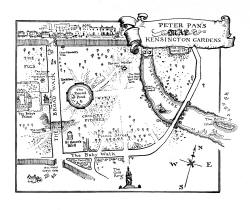 Arthur Rackham - ''Peter Pan's Map of Kensington Gardens''