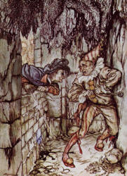 Arthur Rackham - 'The Cask of Amontillado' from ''Poe's Tales of Mystery and Imagination'' (1935)