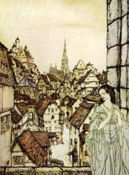 Arthur Rackham - 'Ligeia' from ''Poe's Tales of Mystery and Imagination'' (1935)
