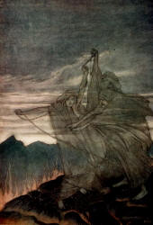 Arthur Rackham - 'The Norns vanish' from ''Siegfried & The Twilight of the Gods'' (1911), written by Richard Wagner