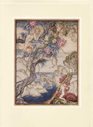 Greeting Card sample showing an Arthur Rackham illustration from ''The Tempest'' (1926)
