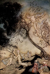 Arthur Rackham - 'Go bring the rabble, O'er whom I give thee power, here to this place' from ''The Tempest'' (1926)