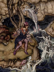 Arthur Rackham - 'This music crept by me upon the waters' from ''The Tempest'' (1926)