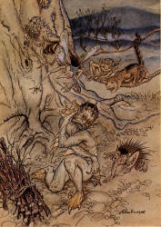 Arthur Rackham - 'For every trifle are they set upon me' from ''The Tempest'' (1926)