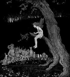 Ida Rentoul Outhwaite - 'Anne and the Goblins' from ''The Enchanted Forest'' (1921)