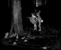 Ida Rentoul Outhwaite - 'Anne meets the Rabbit-Boy' from ''The Enchanted Forest'' (1921)
