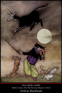 Fine Art Poster sample showing an Arthur Rackham illustration from ''Mother Goose: The Old Nursery Rhymes'' (1913)