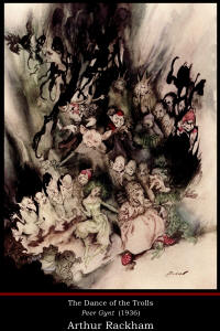 Fine Art Poster sample showing an Arthur Rackham illustration from ''Peer Gynt'' (1936)