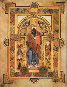 'Christ Enthroned' from the ''Book of Kells''