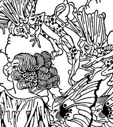 Detail from Dugald Stewart Walker's 'The fatal F is in her name, and I cannot take it out' from ''Mopsa the Fairy''