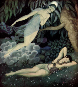 An Edmund Dulac illustration from ''Gods and Mortals in Love''