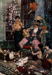 Edmund Dulac - illustration for 'The 11th Quatrain' from ''Rubaiyat of Omar Khayyam'' (1909), translated by Edward Fitzgerald