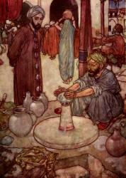 Edmund Dulac - illustration for 'The 40th Quatrain' from ''Rubaiyat of Omar Khayyam'' (1909), translated by Edward Fitzgerald