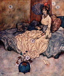 Edmund Dulac - 'The Princess of Deryabar' from ''Stories from The Arabian Nights'' (1907)