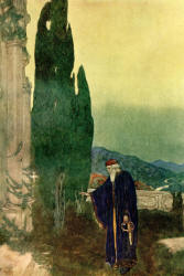 Edmund Dulac - 'Prospero - ''Where, Every third though shall be my grave''' from ''The Tempest'' (1908)