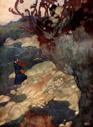 Edmund Dulac - 'Prospero - ''Here in this island we arrived''' from ''The Tempest'' (1908)