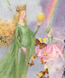 Detail from Eleanor Fortescue-Brickdale's ''The Elfin Route made Visible by the Four-Leaved Clover''
