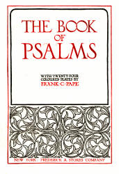 Title Page for ''The Book of Psalms'' (1912), illustrated by Frank C Pape