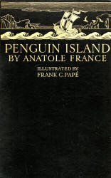 Cover for ''Penguin Island'' (1925), illustrated by Frank C Pape