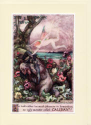 Greeting Card sample showing a Frank C Pape illustration from ''Tales from Shakespeare'' (1923)