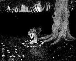 Ida Rentoul Outhwaite - 'Fairy Beauty alone at Night' from ''The Enchanted Forest'' (1921)