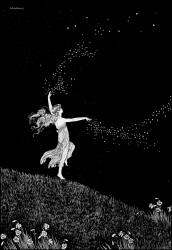 Ida Rentoul Outhwaite - 'Fairy Beauty scattering Stars' from ''The Enchanted Forest'' (1921)