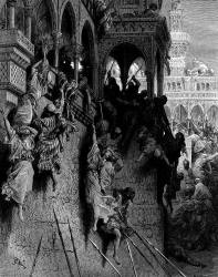 Gustave Dore - 'The Massacre of Antioch' from ''History of the Crusades'' (1880), written by Joseph Francois Michaud