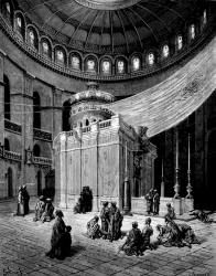 Gustave Dore - 'The Holy Sepulchre' from ''History of the Crusades'' (1880), written by Joseph Francois Michaud