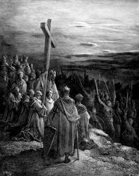 Gustave Dore - 'The True Cross' from ''History of the Crusades'' (1880), written by Joseph Francois Michaud