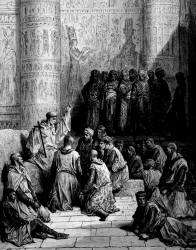 Gustave Dore - 'Christian Cavaliers captive in Cairo' from ''History of the Crusades'' (1880), written by Joseph Francois Michaud