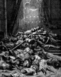 Gustave Dore - 'The Celestial Light' from ''History of the Crusades'' (1880), written by Joseph Francois Michaud