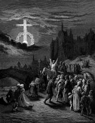 Gustave Dore 'Celestial Phenomena' from ''History of the Crusades'' (1880), written by Joseph Francois Michaud